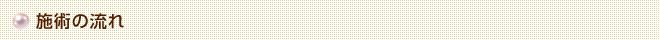 施術の流れ